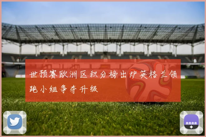 世预赛欧洲区积分榜出炉英格兰领跑小组争夺升级